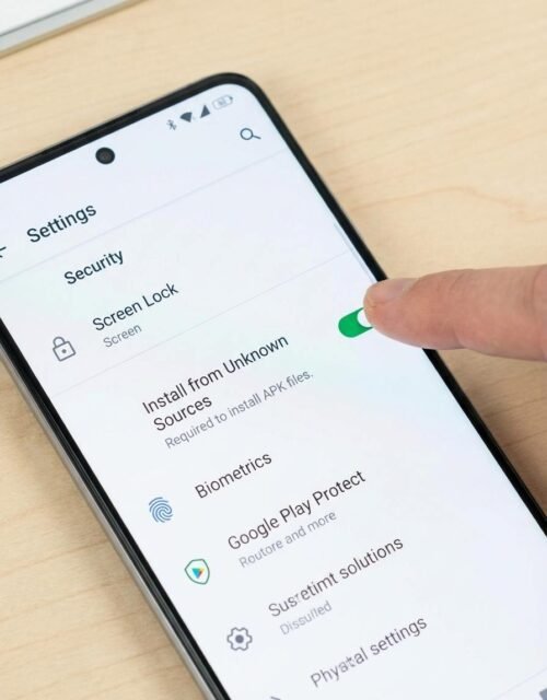 Enable install from unknown sources in Android security settings