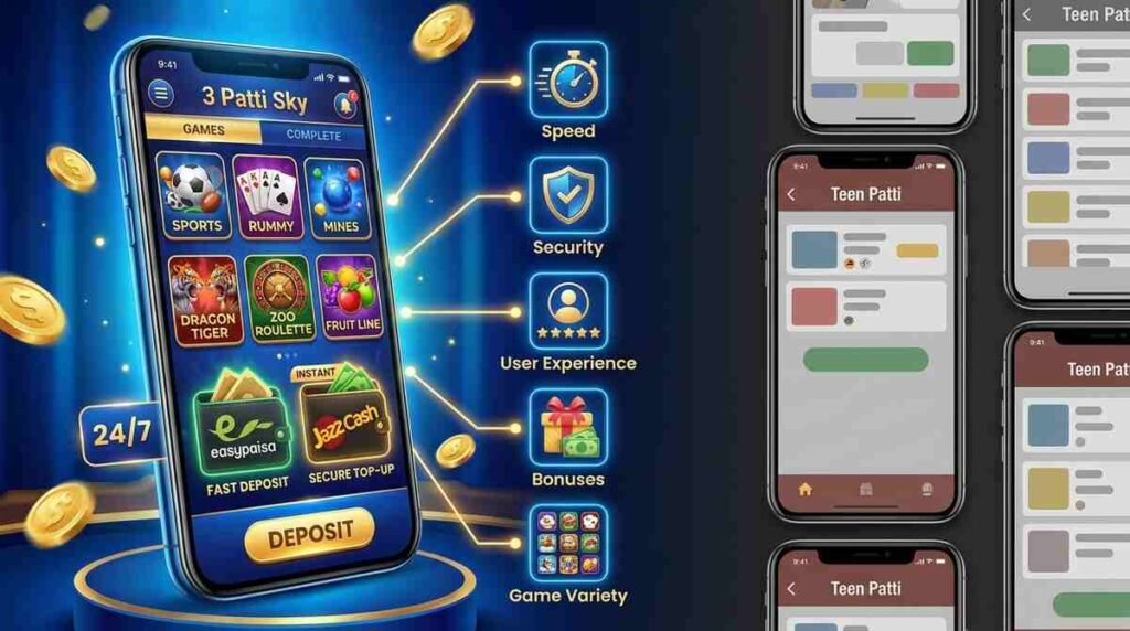 3 Patti Sky vs Other Teen Patti Apps